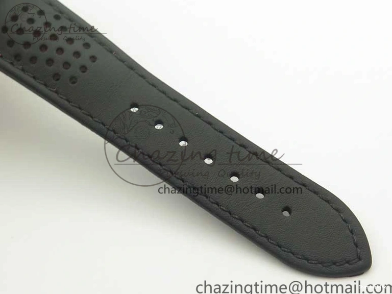 1224 Racing Master Chronometer OMF 1:1 Best Edition Black Dial Orange Hand on Black Leather Strap A Contemporary 7999